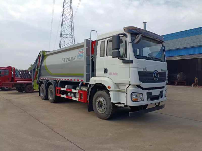 陜汽后八輪壓縮垃圾車